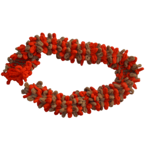 Fluffy Scarf™ - Red & Brown
