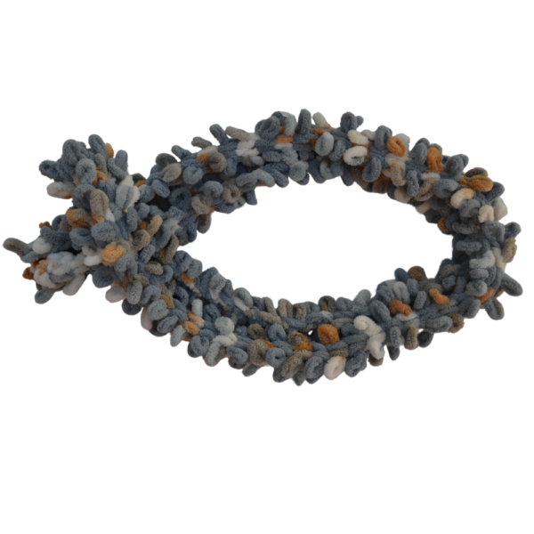Fluffy Scarf™ - Grey & Brown