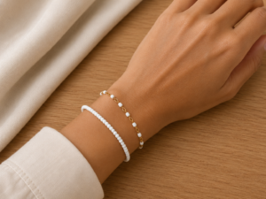 Golden Beaded Bracelet