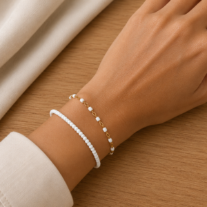 Golden Beaded Bracelet